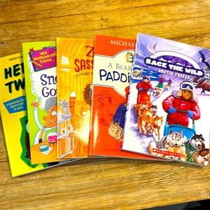 New Bundle 5 Books for ages 7 - 12 years old (2nd - 4th grade)- scholastic books